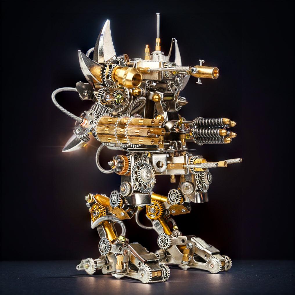 Titan Guardian Mecha Watch Stand - 3D Metal Puzzle