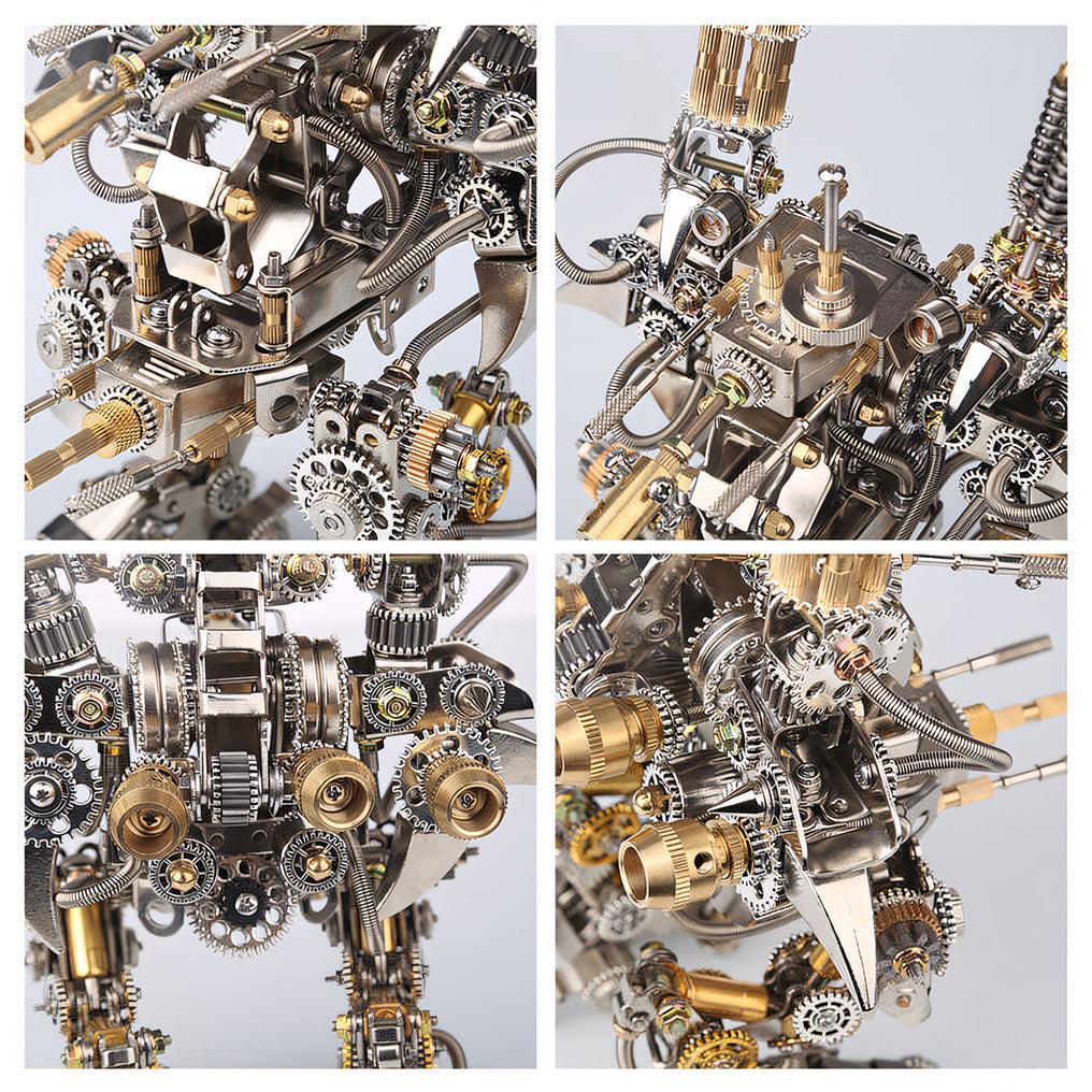 Titan Guardian Mecha Watch Stand - 3D Metal Puzzle
