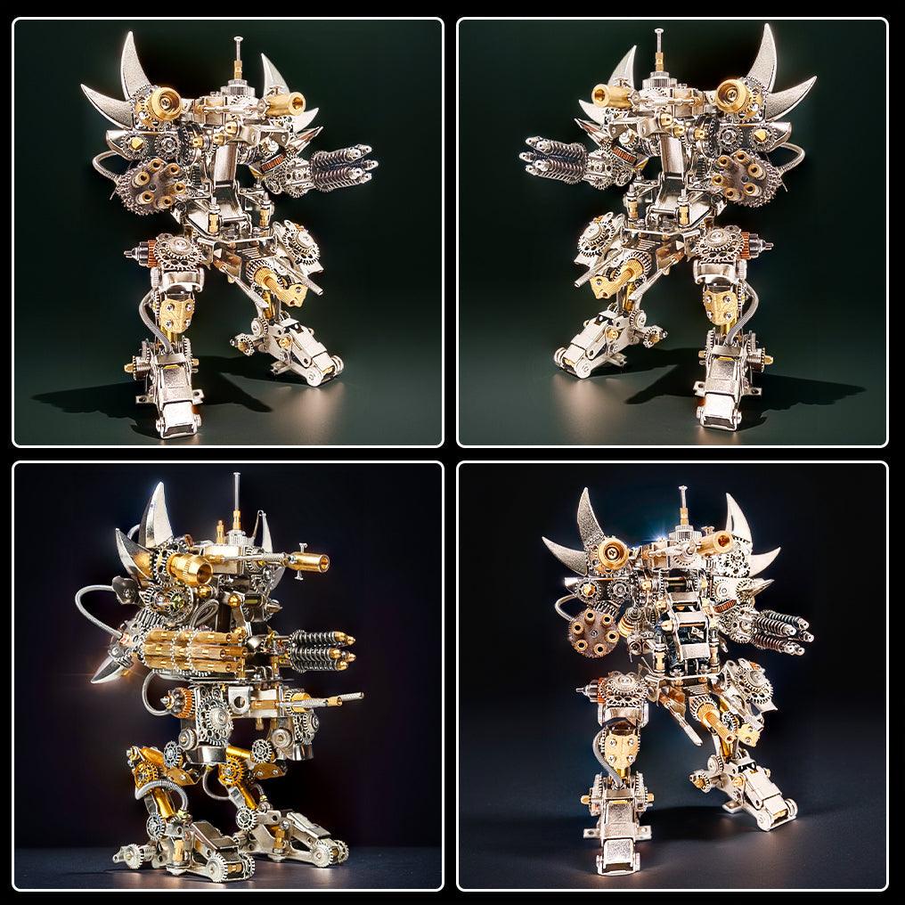 Titan Guardian Mecha Watch Stand - 3D Metal Puzzle