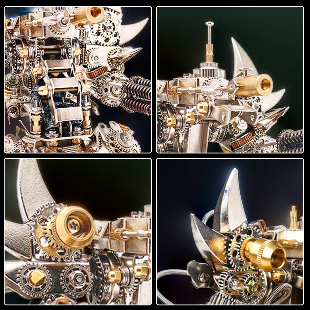 Titan Guardian Mecha Watch Stand - 3D Metal Puzzle