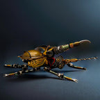 Rotatable beetle model kit with gear drive motor for engineering fans who enjoy working mechanisms