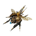 DIY 3D Metal Mechanical Rotatable Beetle Assembly Puzzle Model Kit