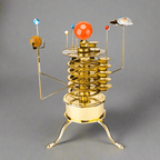Kit 200Pcs 3D metal orrery solar system with eight planets and a brass sun for mechanical model builders