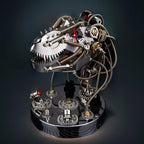 Intermediate 3D metal T-Rex model kit assembled with bendable wires and precision screws
