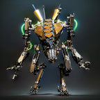 Articulated joints lights metal mech model for builders seeking a poseable finished display object