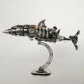DIY 3D Metal Mechanical Shark Puzzle Model Assembly Kit-209PCS