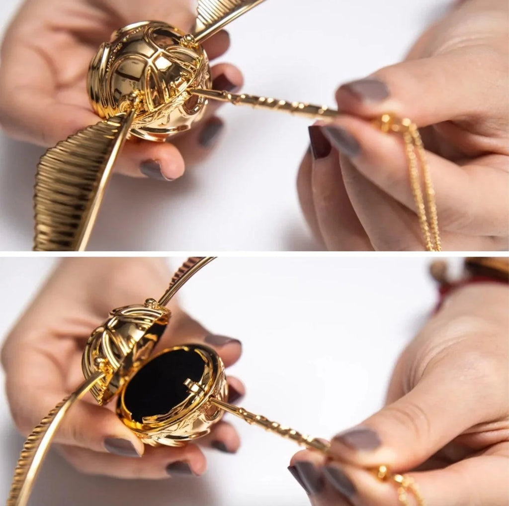 Magical Harry Potter Golden Snitch Ring Box
