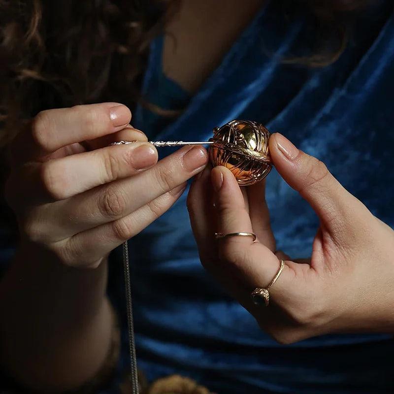Magical Harry Potter Golden Snitch Ring Box
