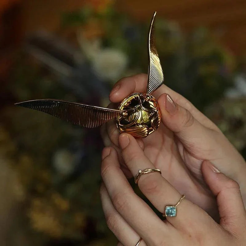 Magical Harry Potter Golden Snitch Ring Box