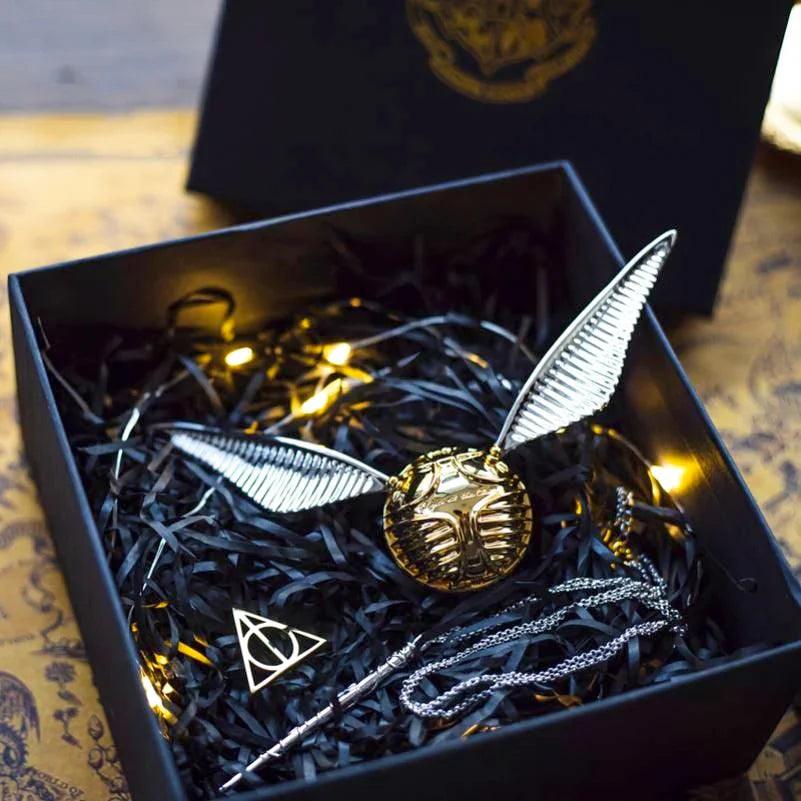 Magical Harry Potter Golden Snitch Ring Box