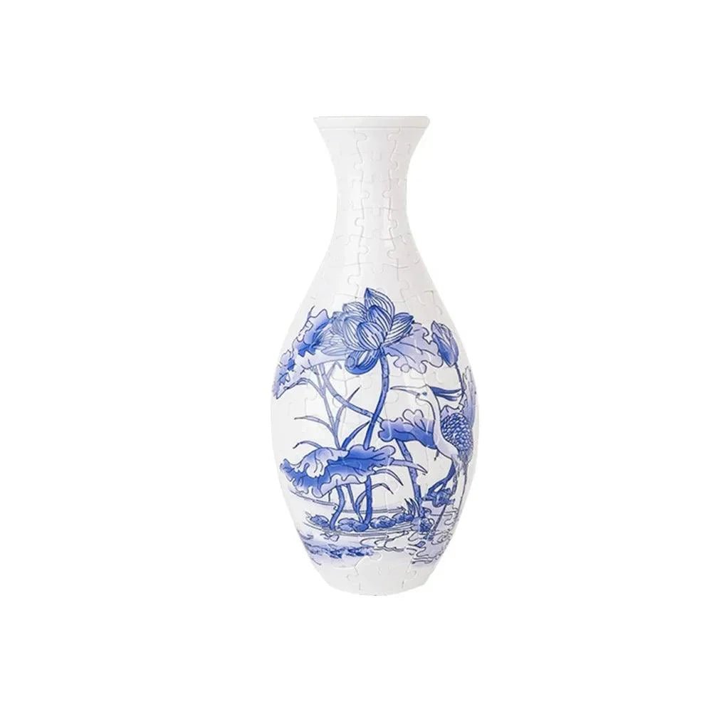 160-Piece 3D Puzzle Flower Vase Kit