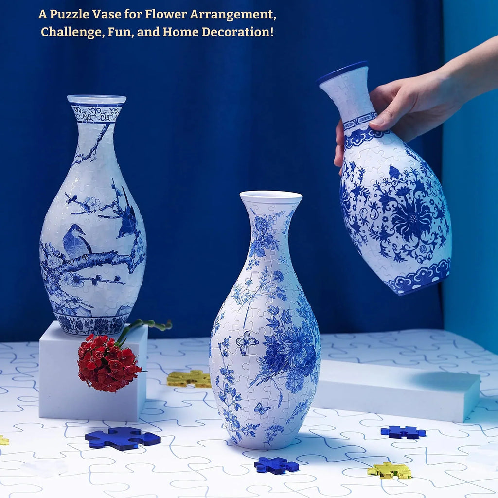 160-Piece 3D Puzzle Flower Vase Kit