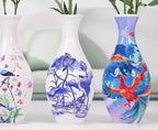 Beginner 3D puzzle vase kit with assembly instructions for creating functional home decor