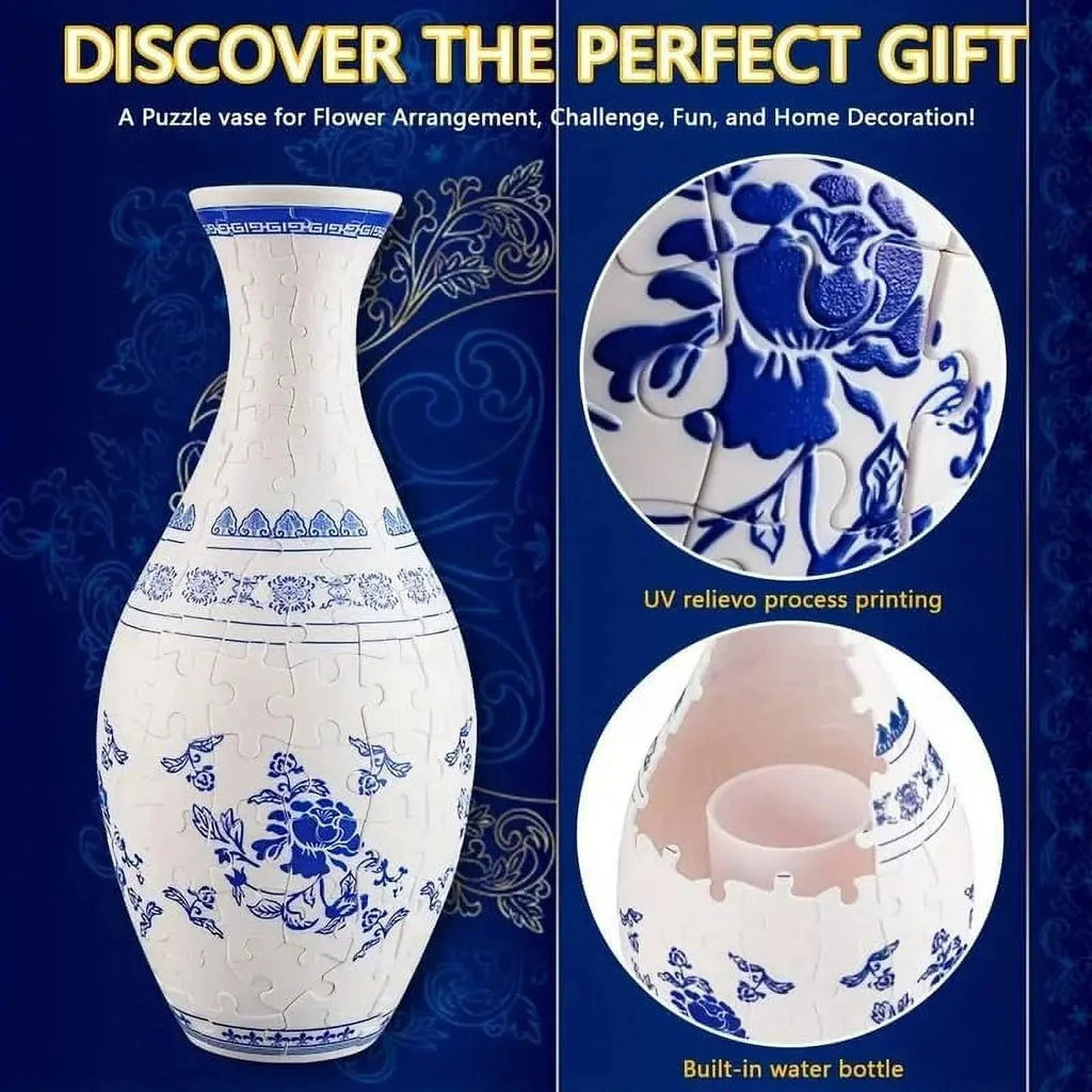 160-Piece 3D Puzzle Flower Vase Kit