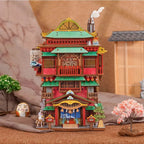 Onsen Saga wooden miniature kit with desktop storage for small items and Japanese-style decor