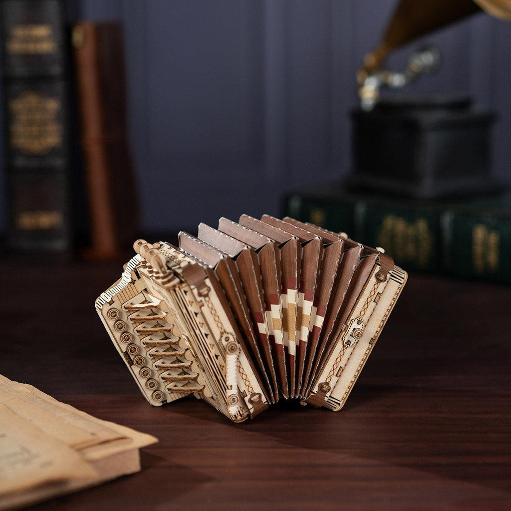 Melodic Accordion - Musical Wooden Model Kit