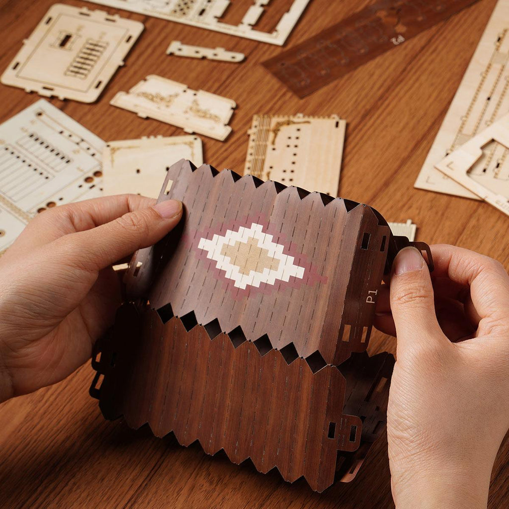 Melodic Accordion - Musical Wooden Model Kit