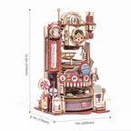 Sweet Factory wooden puzzle as a functional desk display and engineering conversation piece