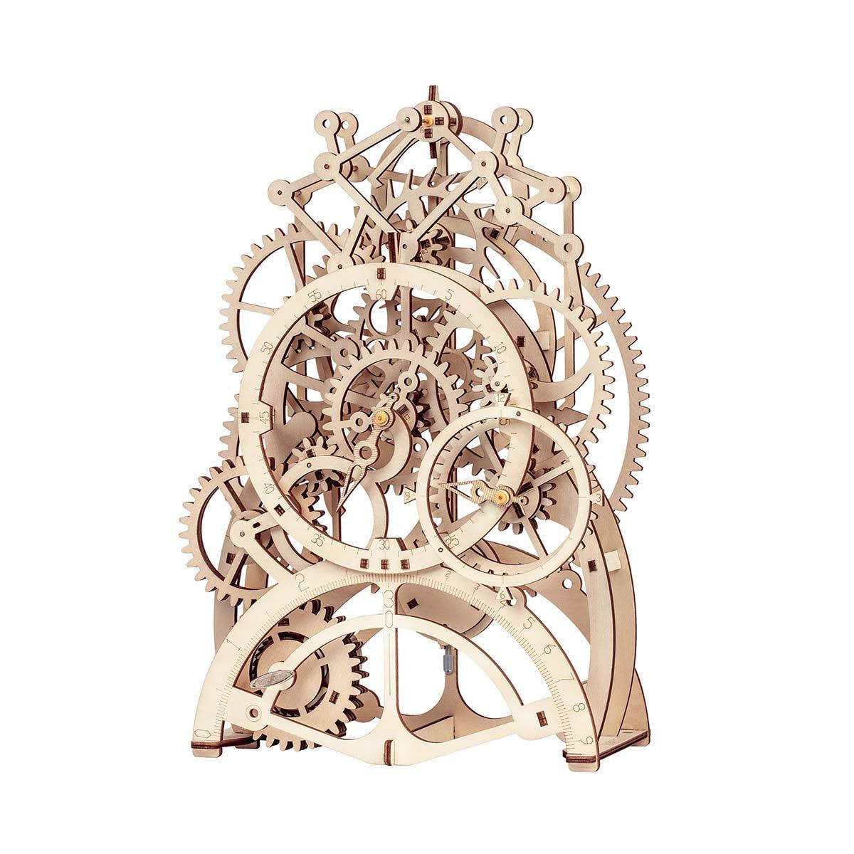 Temporal Craftsman Functional Wooden Pendulum Clock Kit