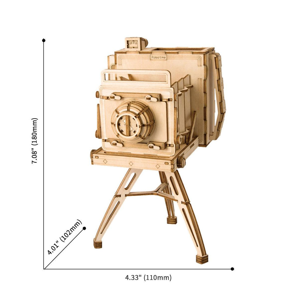 Vintage Camera 3D Wooden Puzzle