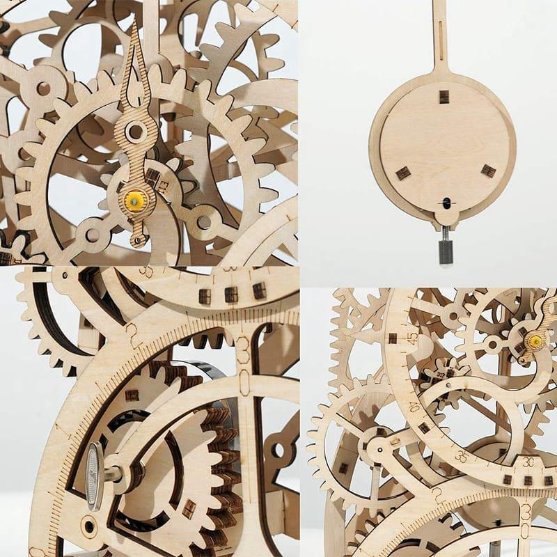 Temporal Craftsman Functional Wooden Pendulum Clock Kit