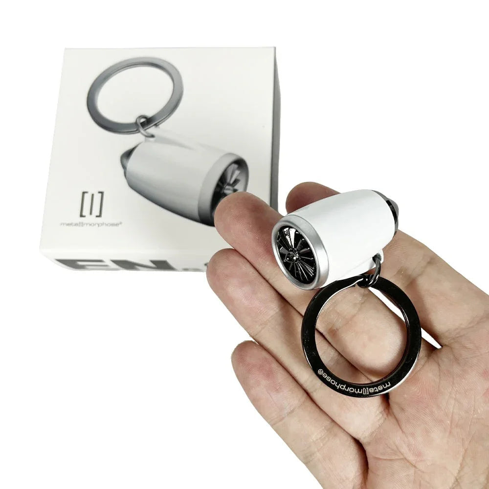 Aircraft Turbofan Jet Engine Keychain