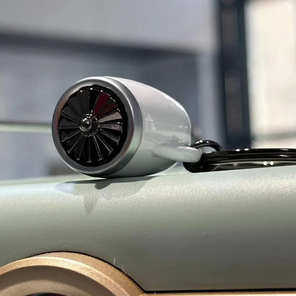 Aircraft Turbofan Jet Engine Keychain