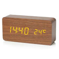 NatureSense Wooden LED Alarm Clock
