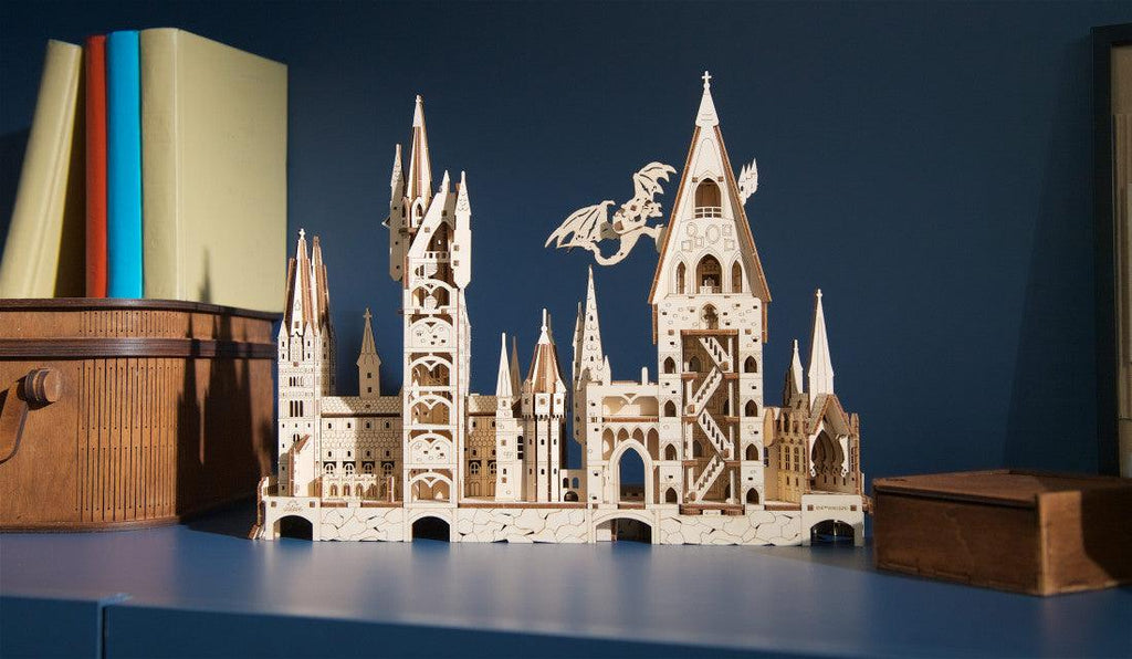 Hogwarts Magical Castle 3D Wooden Puzzle Kit