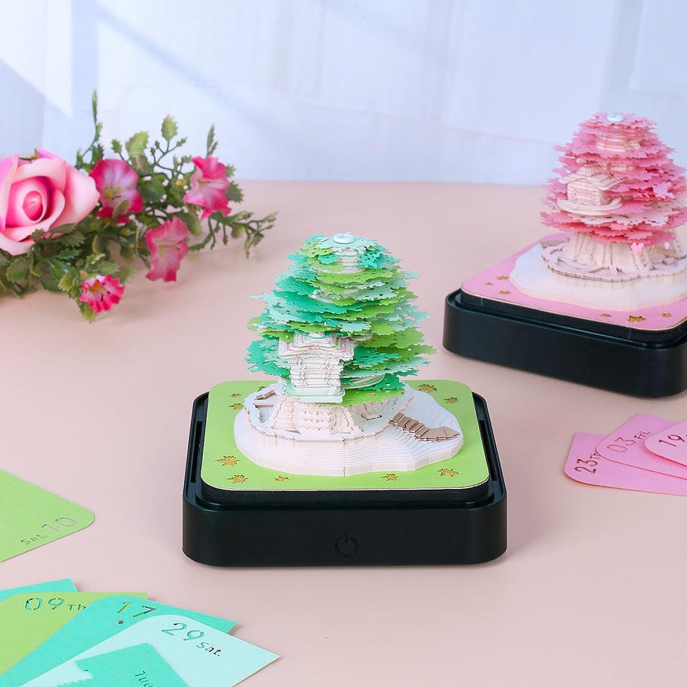 3D Art Memo Pad & Desk Calendar 2026