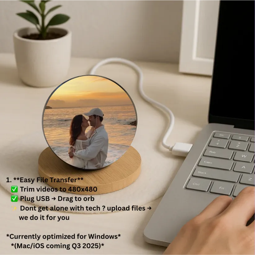Memory Capsul Video Crystal Ball 3D Memory Orb