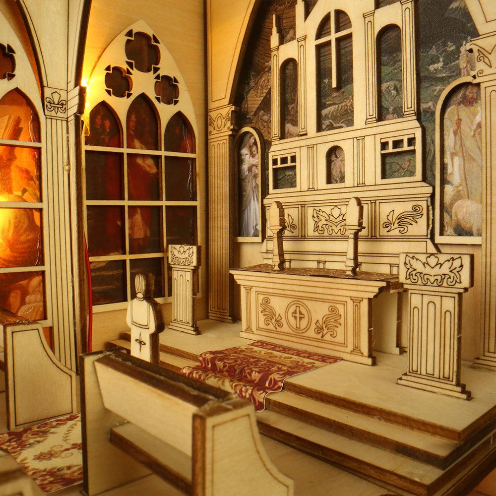 Diy Book Nook Shelf - Pray in The Church