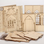 Pray Church MK003 miniature with cathedral architecture details for book lovers and model builders