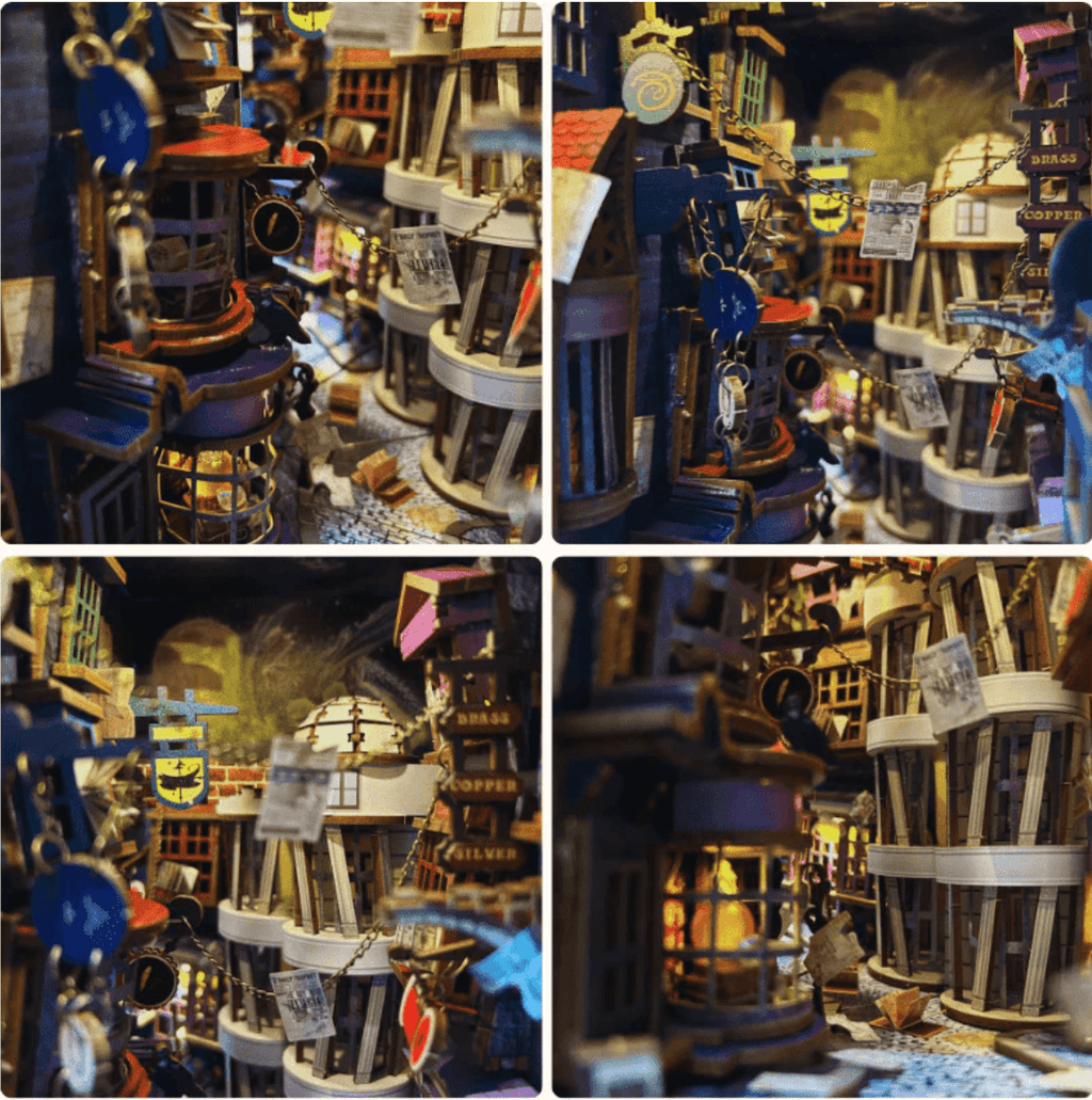 Diy Book Nook Shelf - Magic 3D Bookends Collection