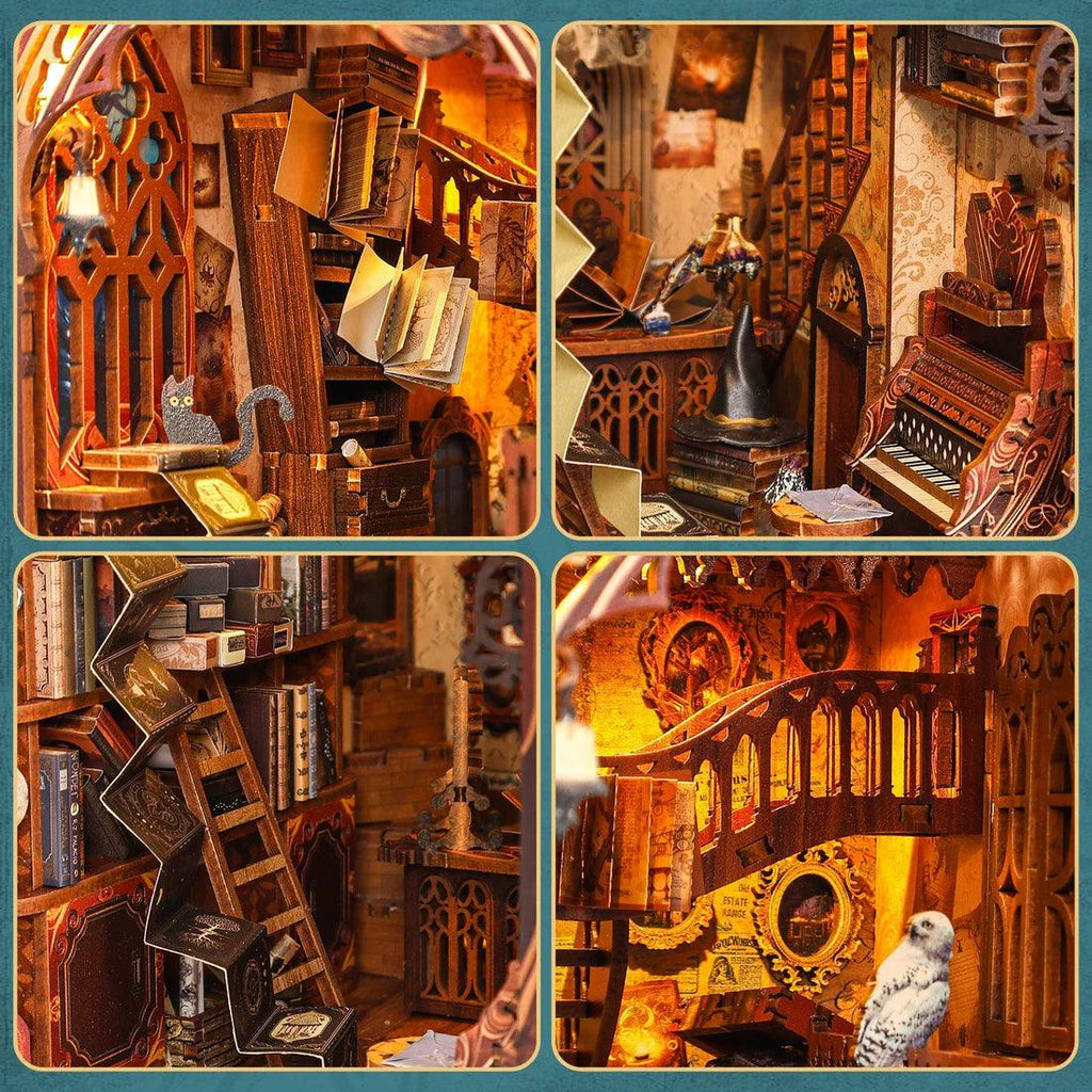 Diy Book Nook Shelf - Magic 3D Bookends Collection