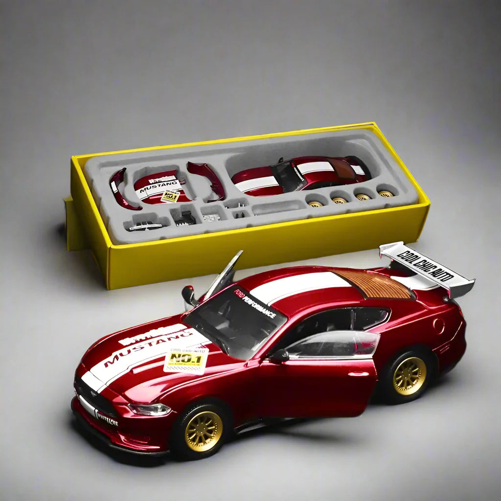 DIY 1:42 Scale Ford Mustang Alloy Car Model Kit