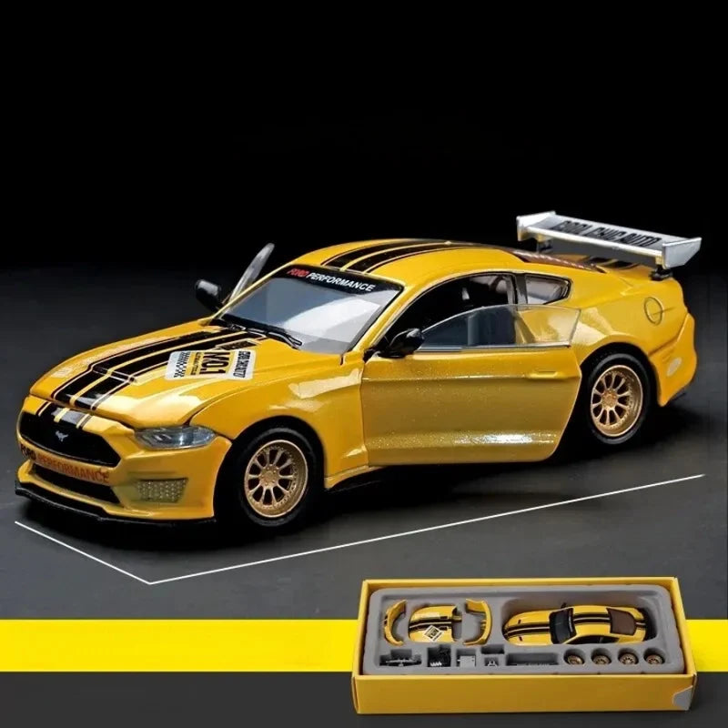 DIY 1:42 Scale Ford Mustang Alloy Car Model Kit