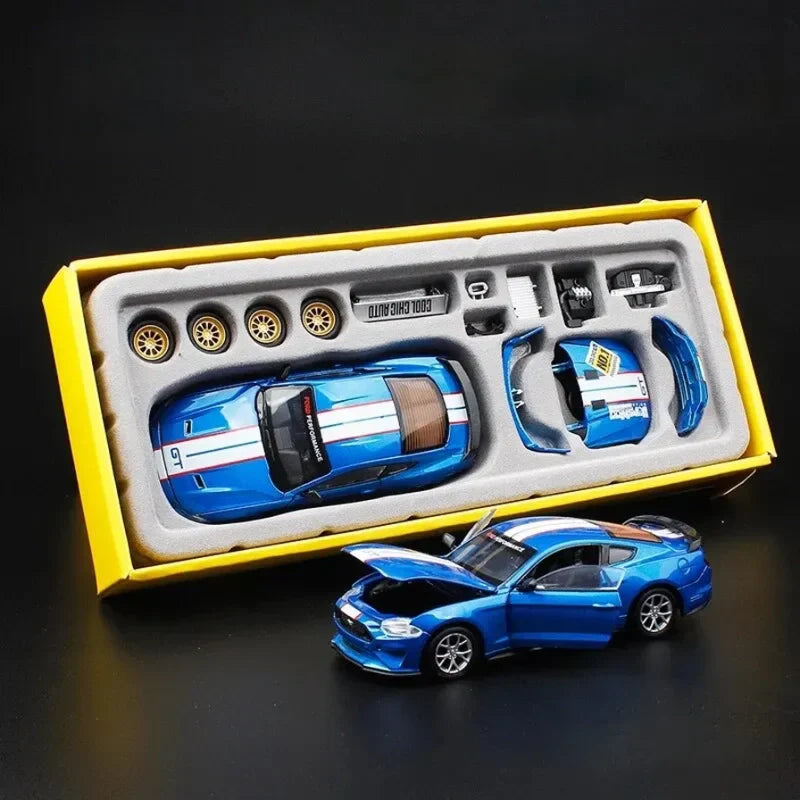 DIY 1:42 Scale Ford Mustang Alloy Car Model Kit