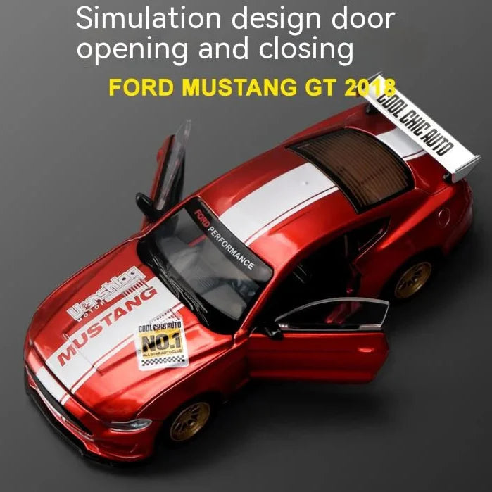 DIY 1:42 Scale Ford Mustang Alloy Car Model Kit