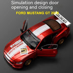 Ford Mustang GT 2018 model kit in Red, Yellow and Blue options for a 1:42 scale project
