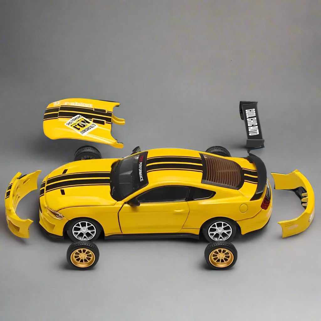 DIY 1:42 Scale Ford Mustang Alloy Car Model Kit