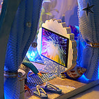 Sea Secret miniature dollhouse project with detailed colored English instructions