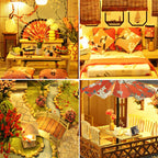 Yaquan Court dollhouse kit gift for her, recommended for miniature builders aged 14 and older