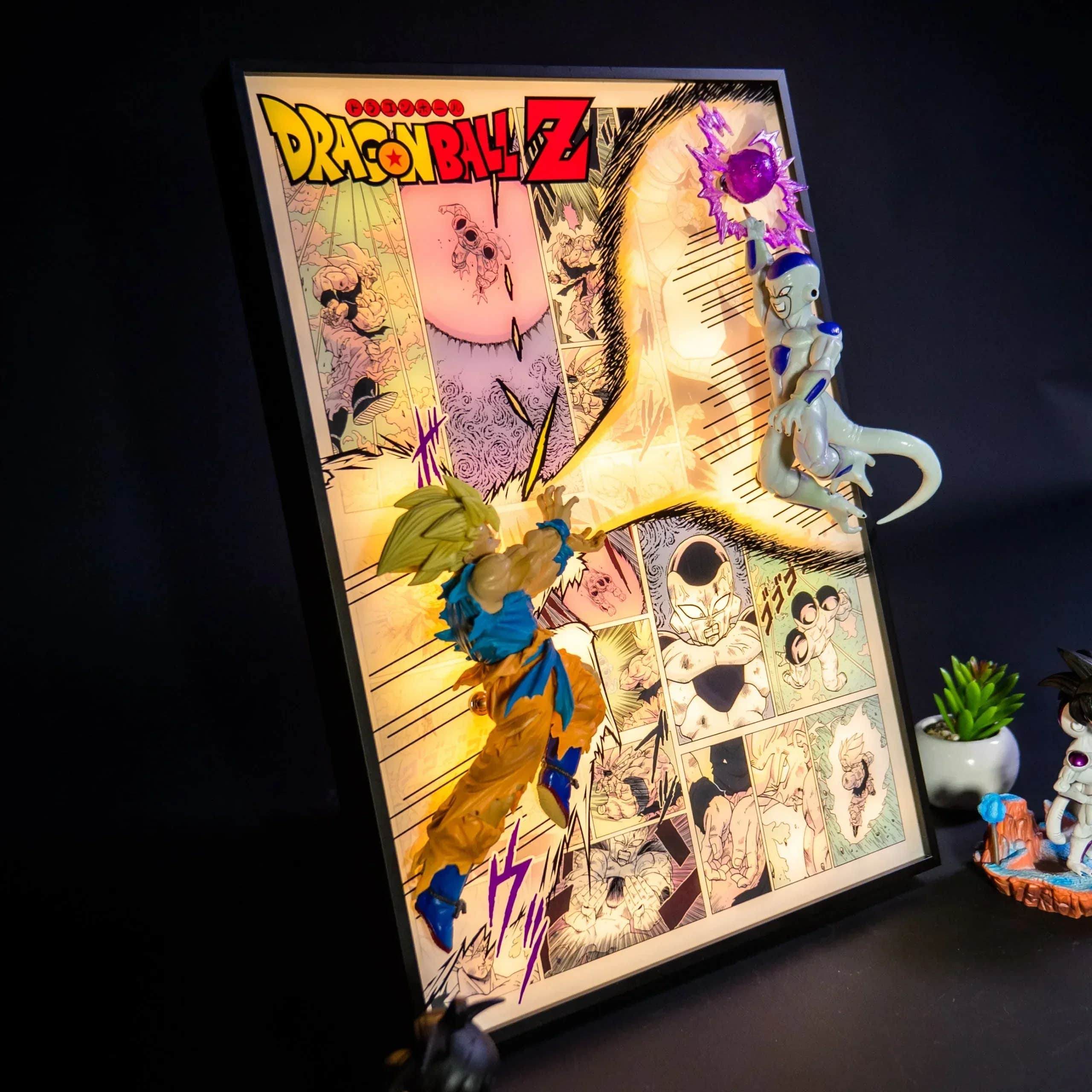 Dragon Ball Z Goku vs Frieza 3D LED Frame