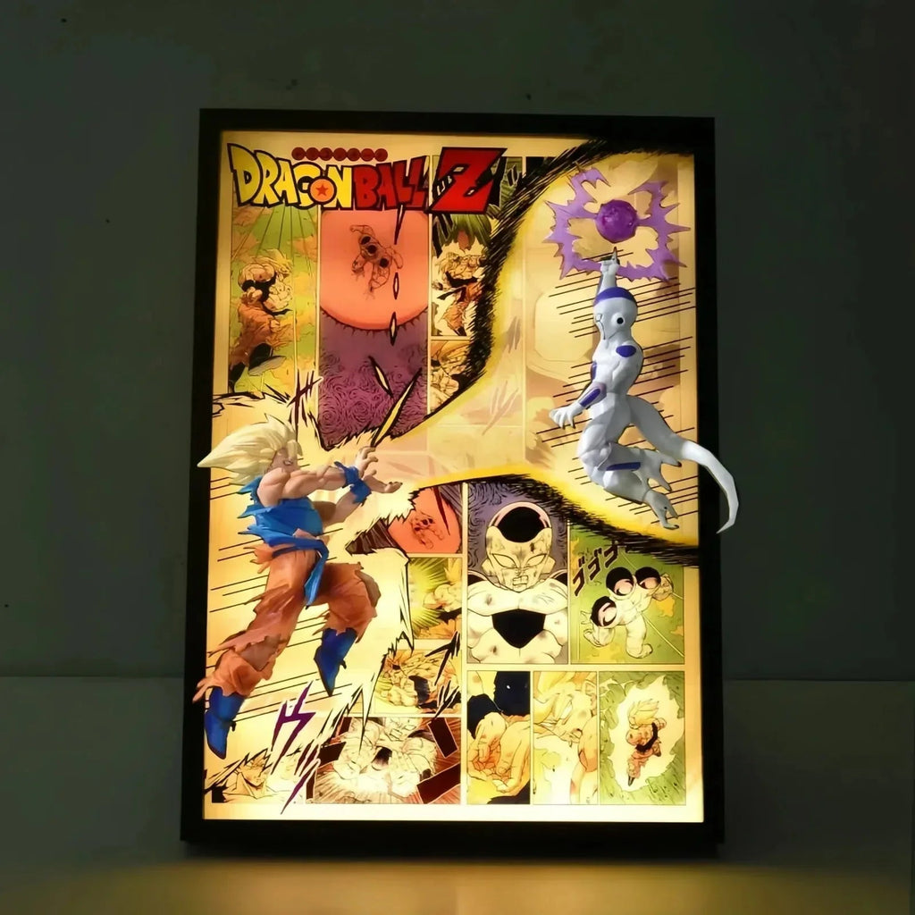 Dragon Ball Z Goku vs Frieza 3D LED Frame