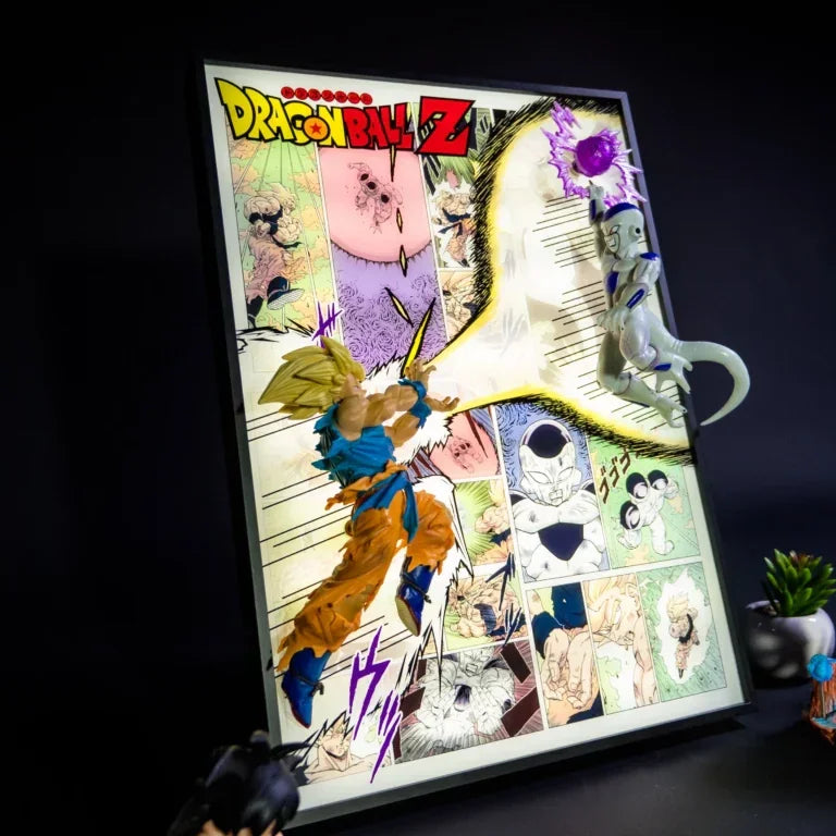Dragon Ball Z Goku vs Frieza 3D LED Frame