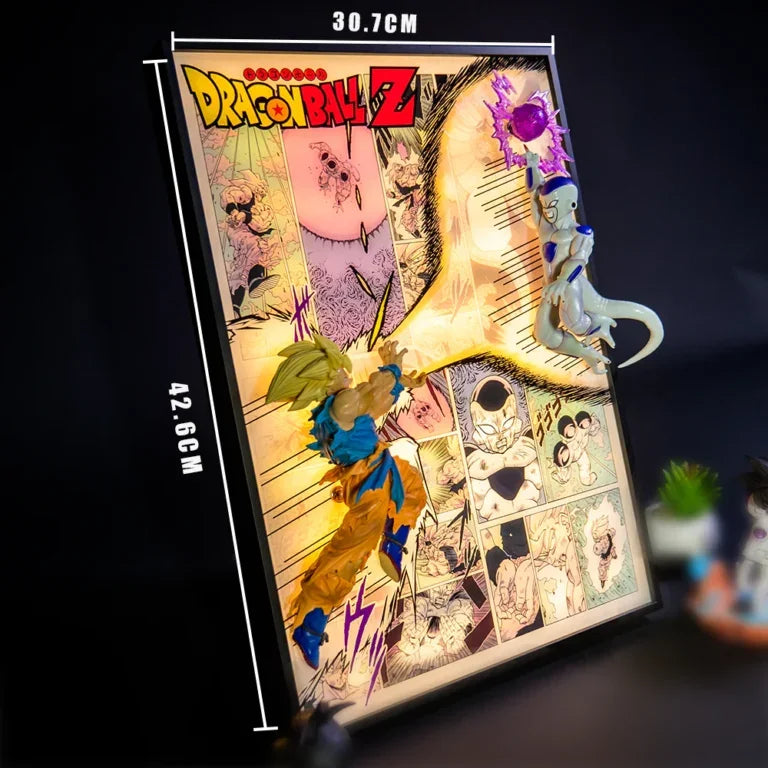 Dragon Ball Z Goku vs Frieza 3D LED Frame
