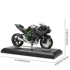 Ninja H2R 1:12 cast motorcycle model for a vehicle-themed shelf collection