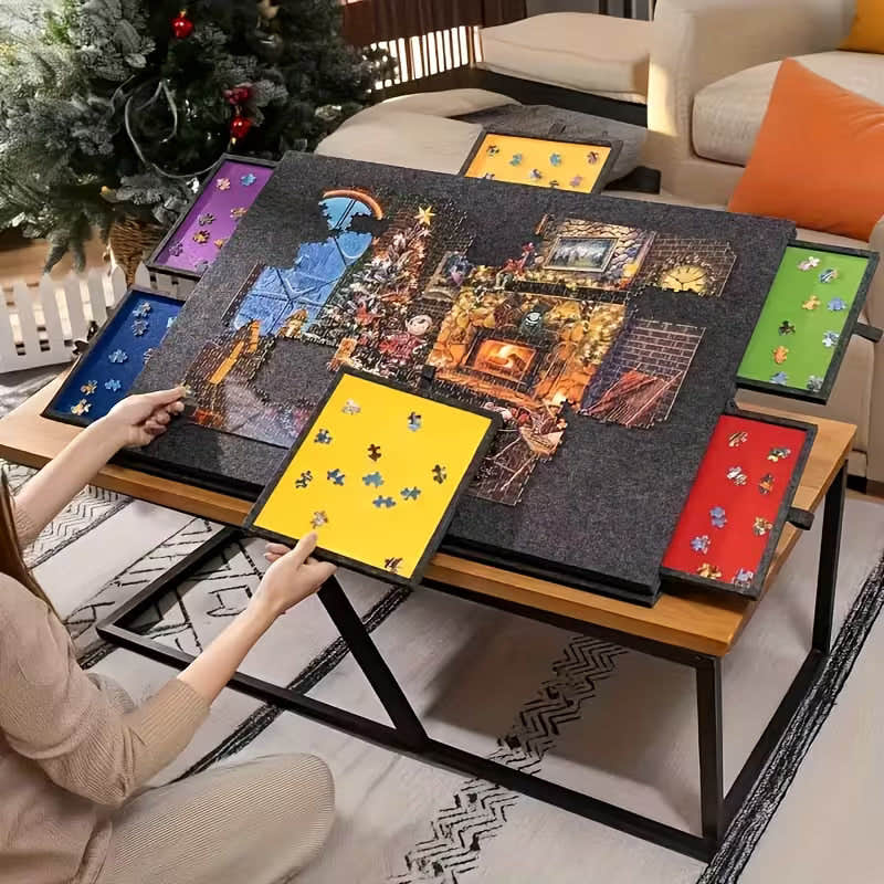 Puzzle Board with Drawers 1500 Piece