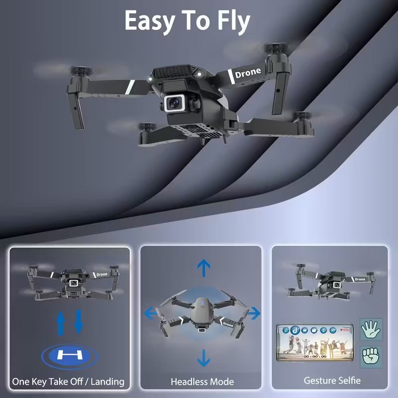 Foldable E88 Pro RC Drone 4K Camera